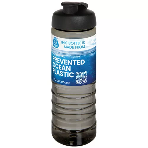 H2O Active® Eco Treble 750 ml drinkfles met klapdeksel