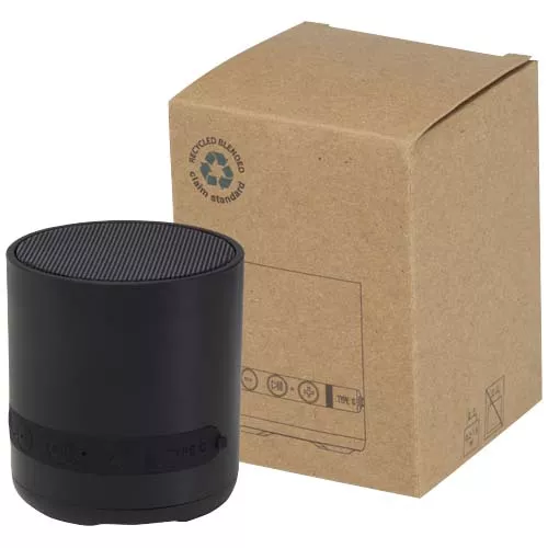 Hunor draadloze speaker van 3 W van gerecycled plastic