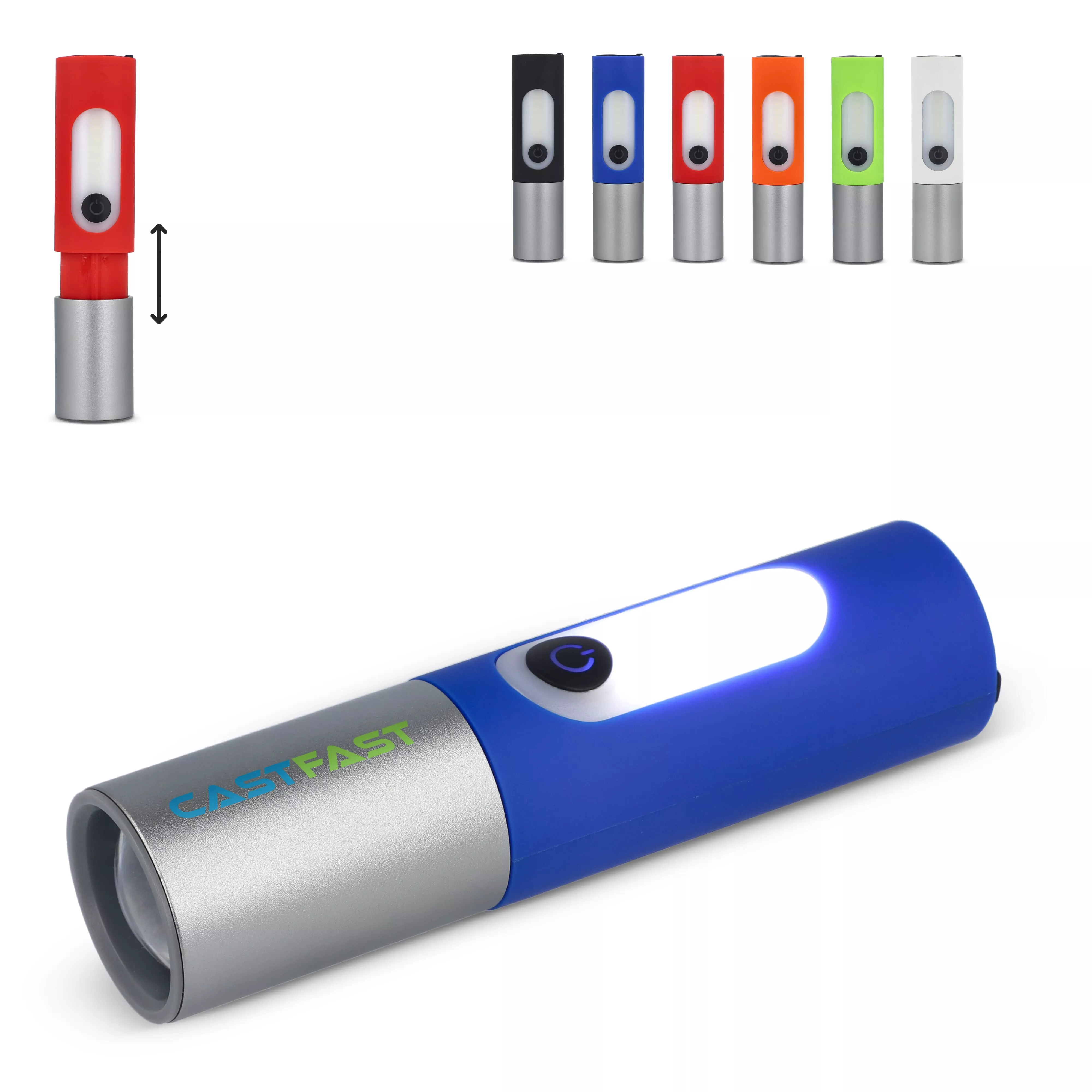 Oplaadbare 10 W LED-zaklamp met zoomfunctie 300 lm