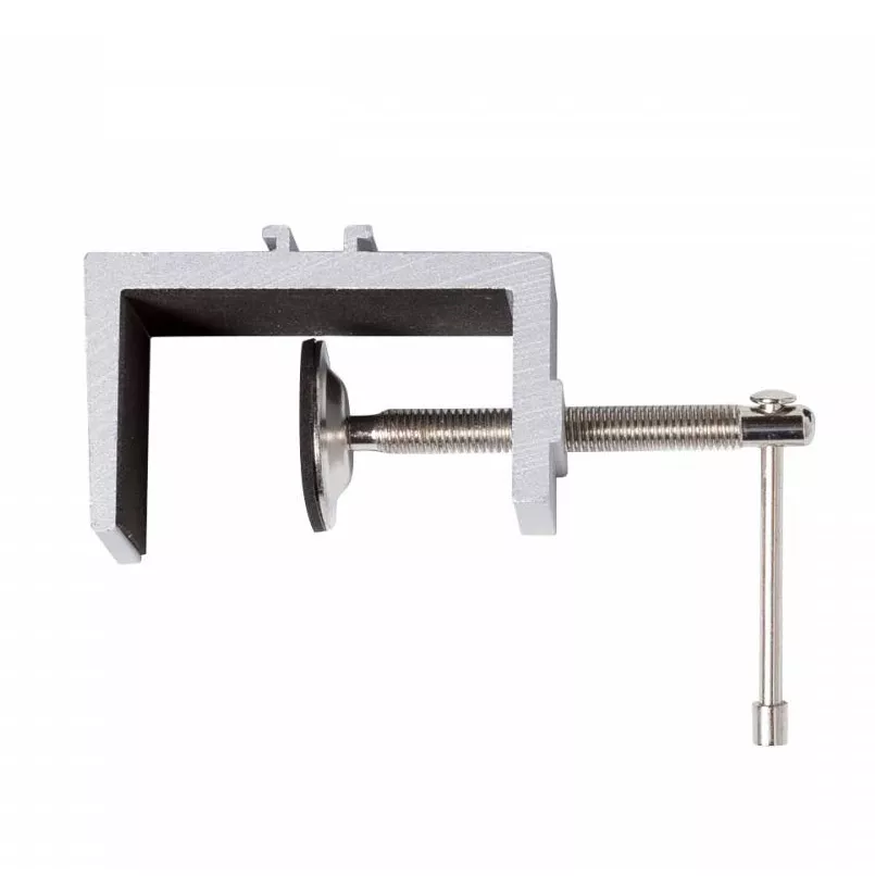 Lamp connector wandklem zilver