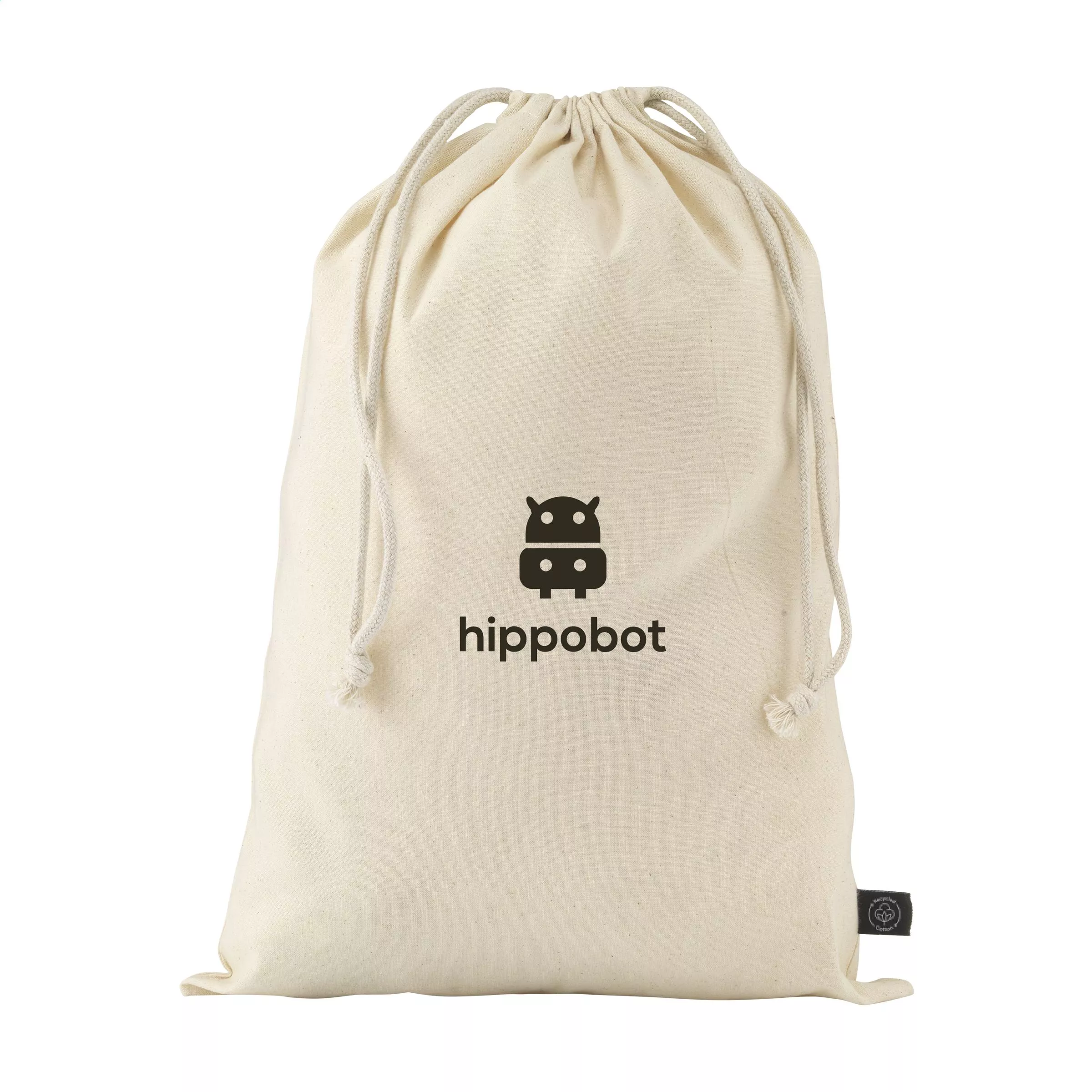 Gift Pouch Naturel GRS Recycled Cotton (150 g/m²) L