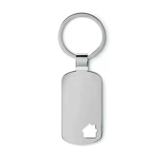 HOUSE KEY Metalen sleutelhanger, huisje