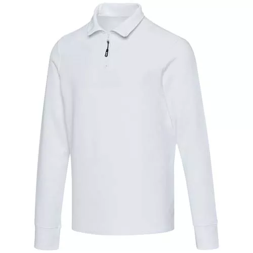 Zeus uniseks half-zip poloshirt met lange mouwen