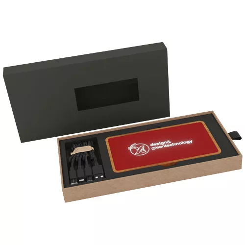 SCX.design P36 5000 mAh draadloze powerbank met oplichtend logo