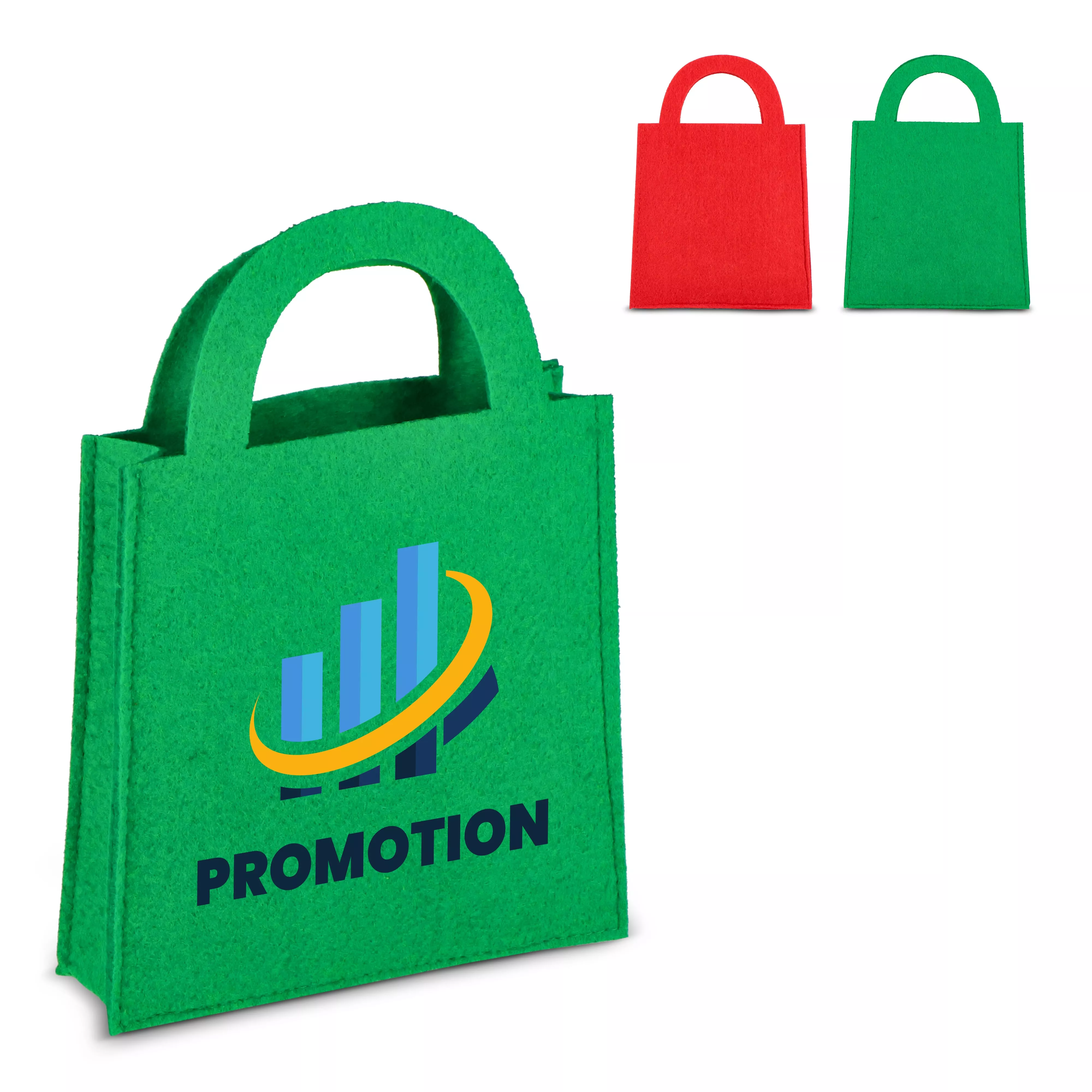 Vilten geschenktasje 15 x 21 cm