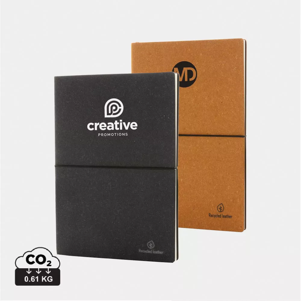 A5 recycled lederen notitieboek
