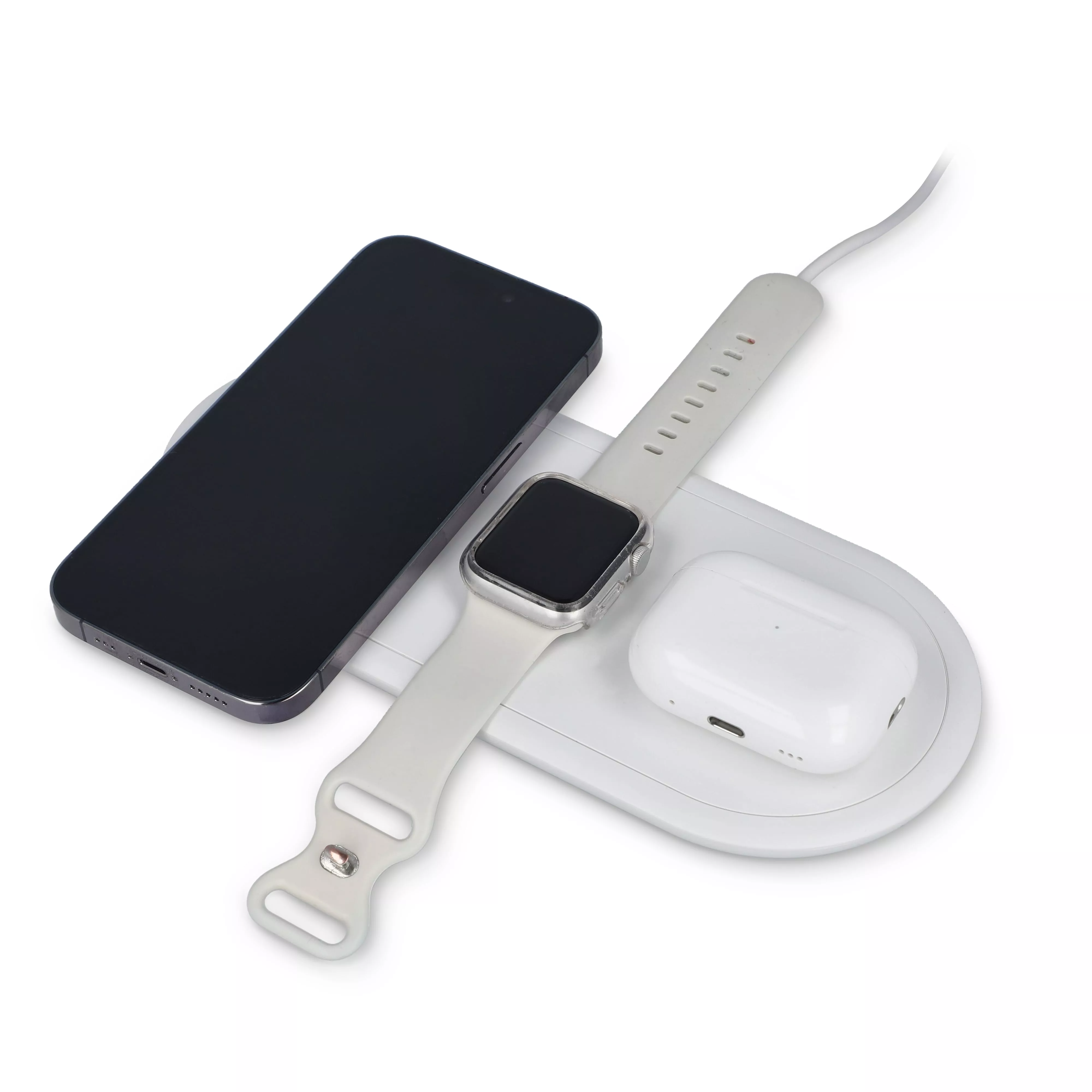 3-in-1 Draadloze Oplader 15 W, Smartphone / Apple Watch / AirPod