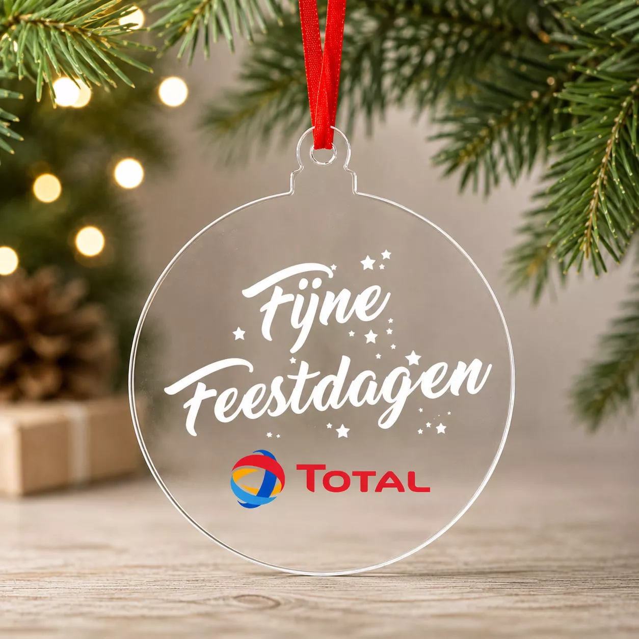 Plexiglas Kerstbal Ornament 75 mm