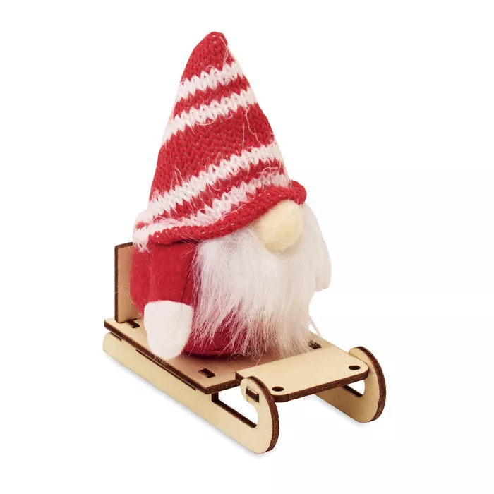 FROSTY SLEIGH Kabouter op houten slee