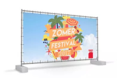 Bouwhekdoek bedrukken 335x175cm