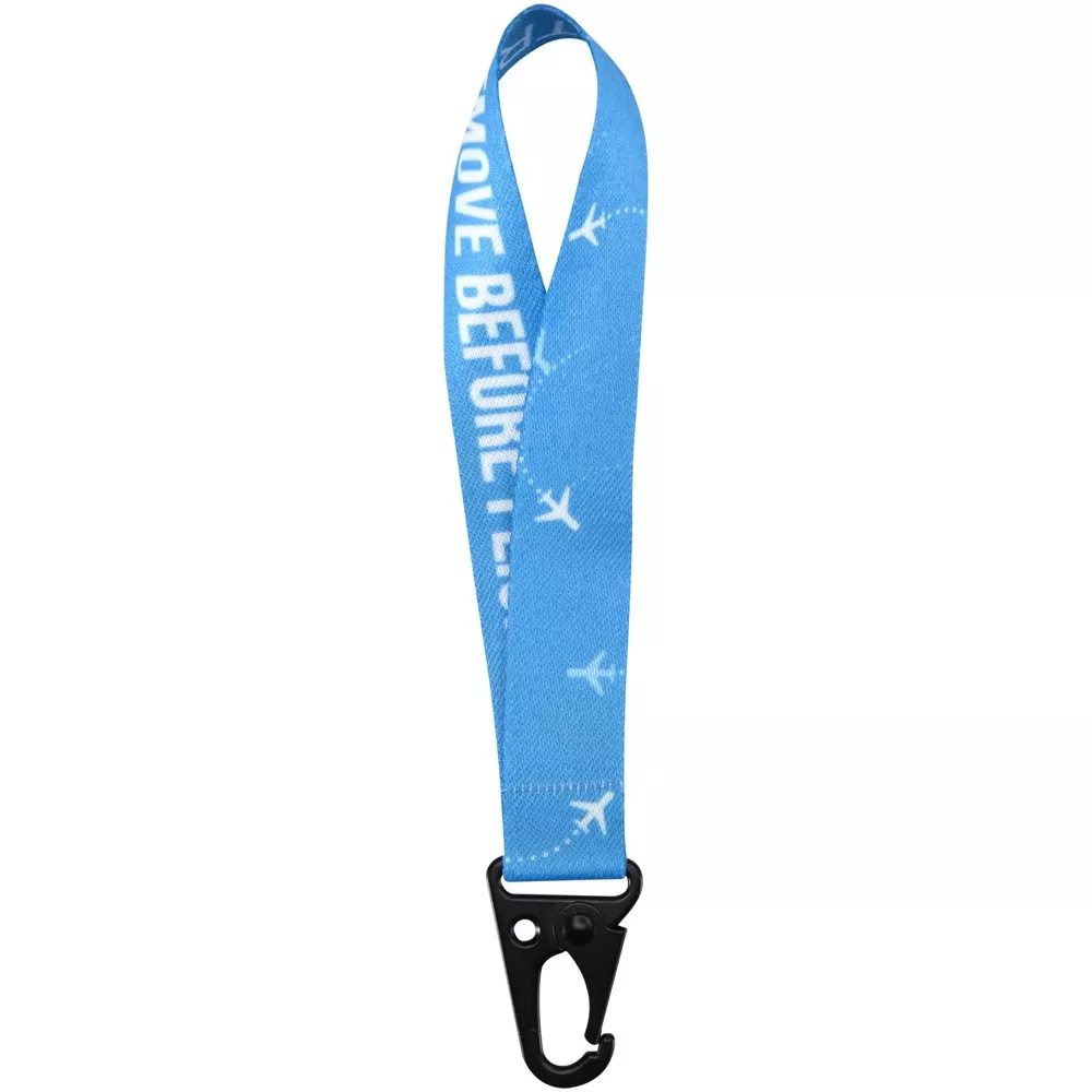 Leif sublimatie RPET mini-lanyard met karabijnhaak