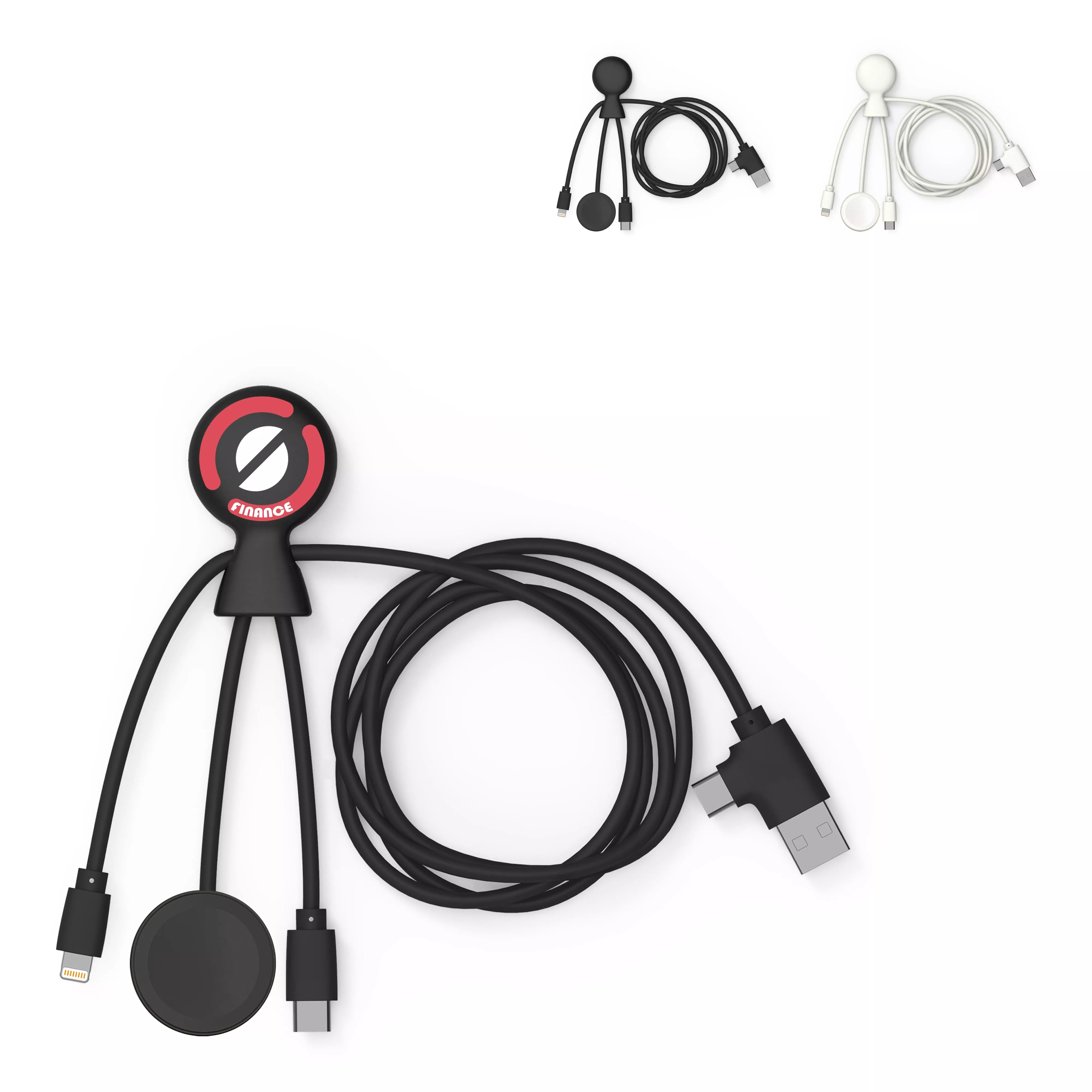 Xoopar Mr. Bio Long Multi Kabel voor Apple/Samsung Watch 1 Meter