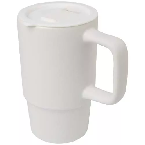 Carter 450 ml mok van keramiek met plastic deksel