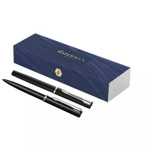 Waterman Allure balpen en rollerballpen set (blauwe inkt)