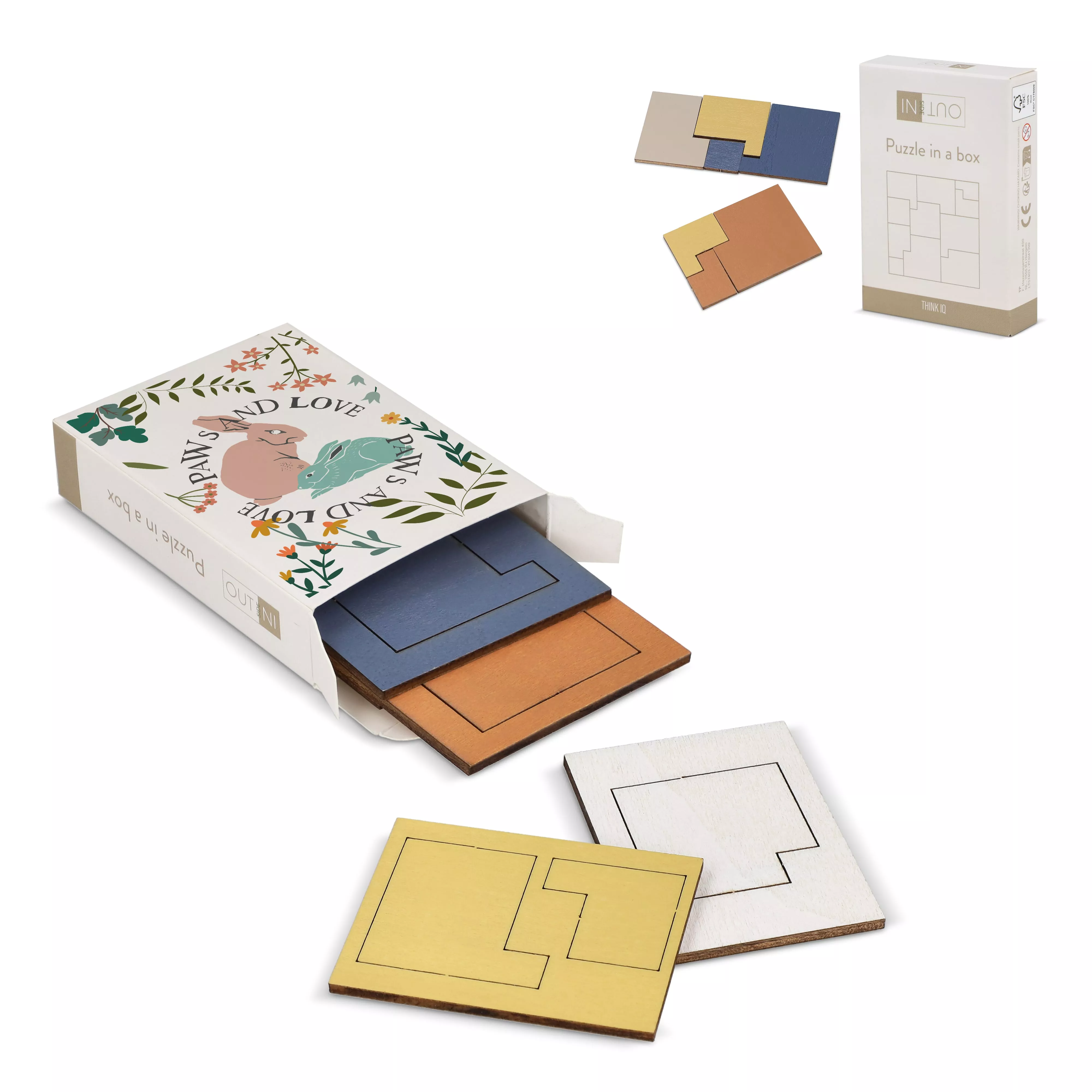 InSideOut Houten Matchbox think IQ puzzel