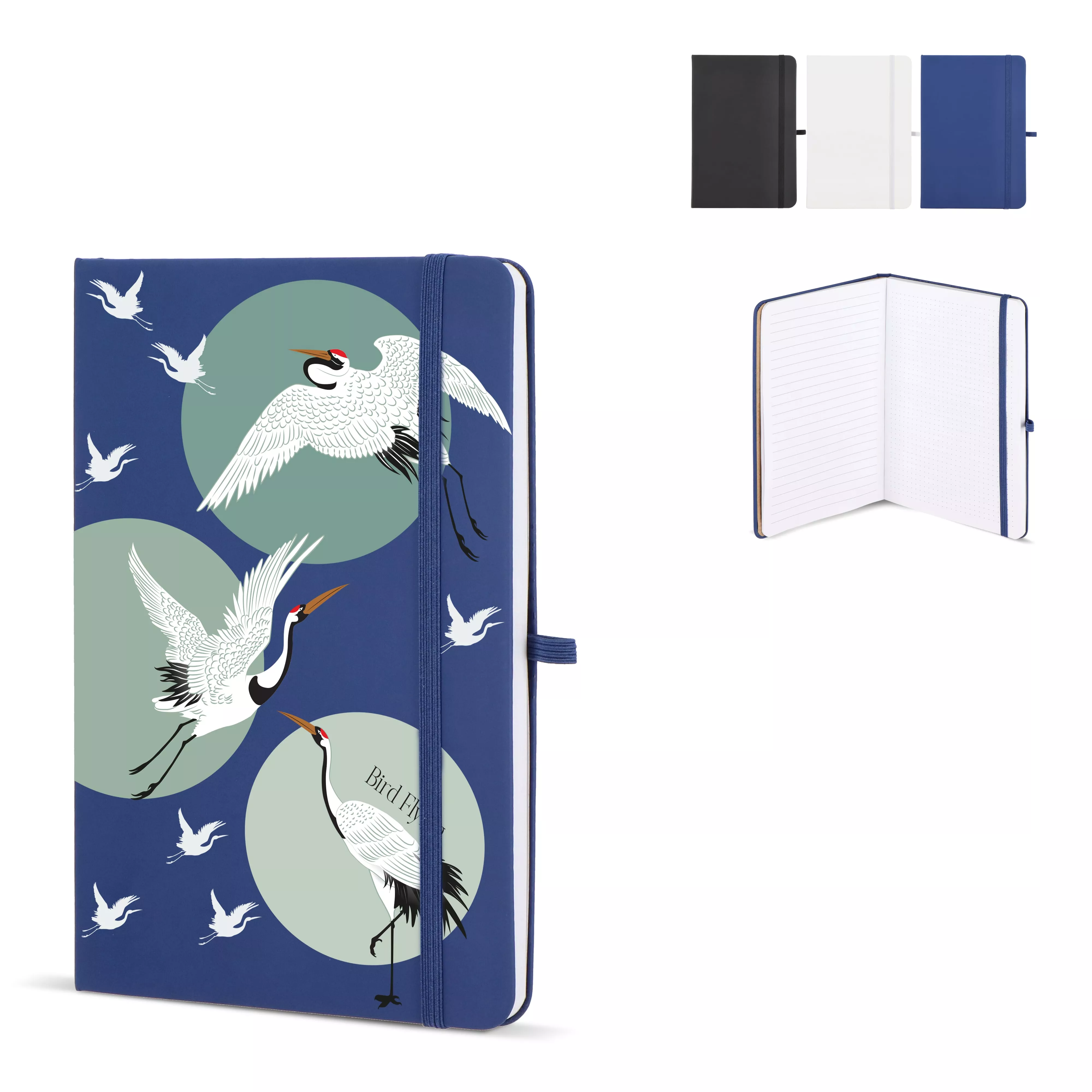 Notitieboek Olmo hardcover PU A5 met sticky notes