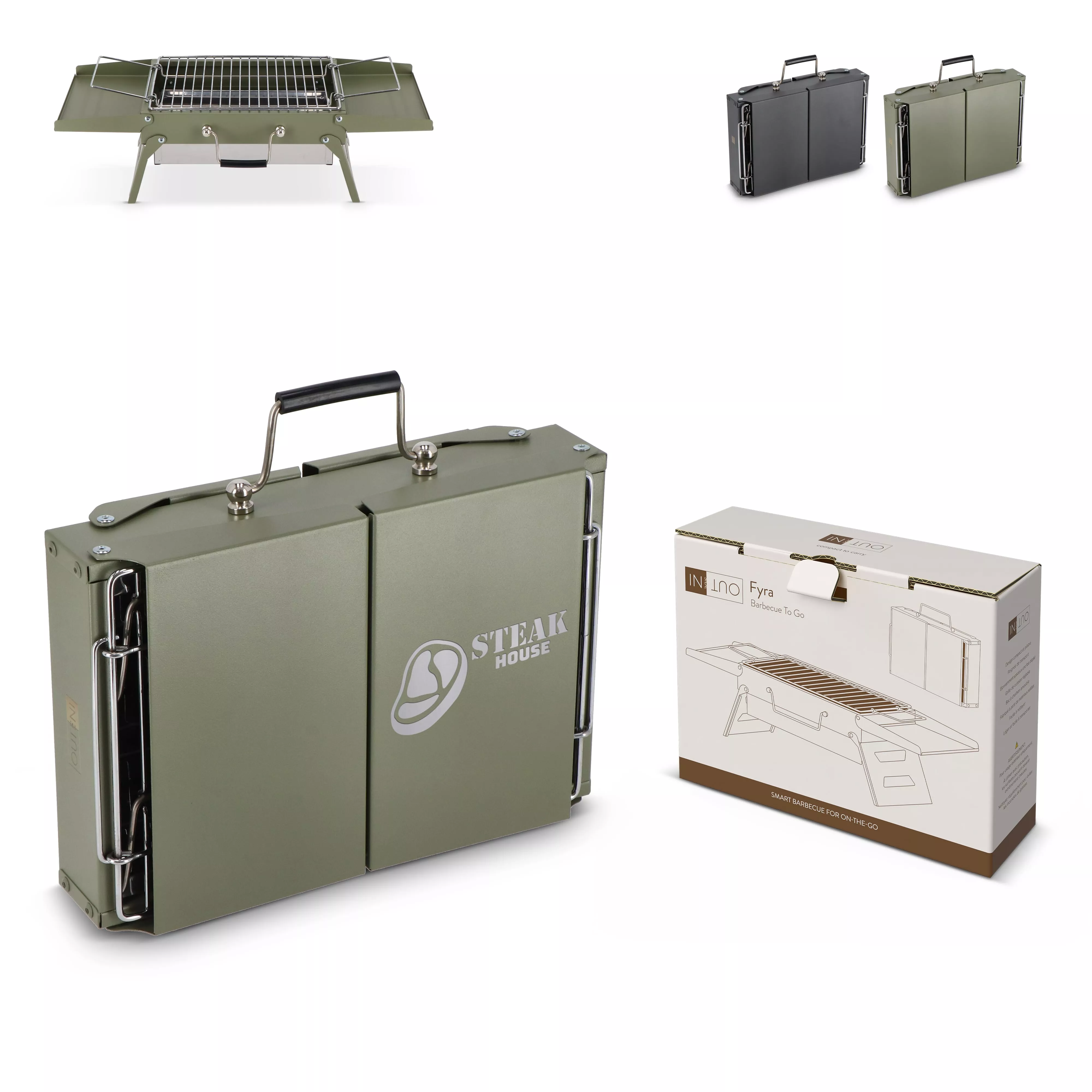 InSideOut Draagbare BBQ Fyra