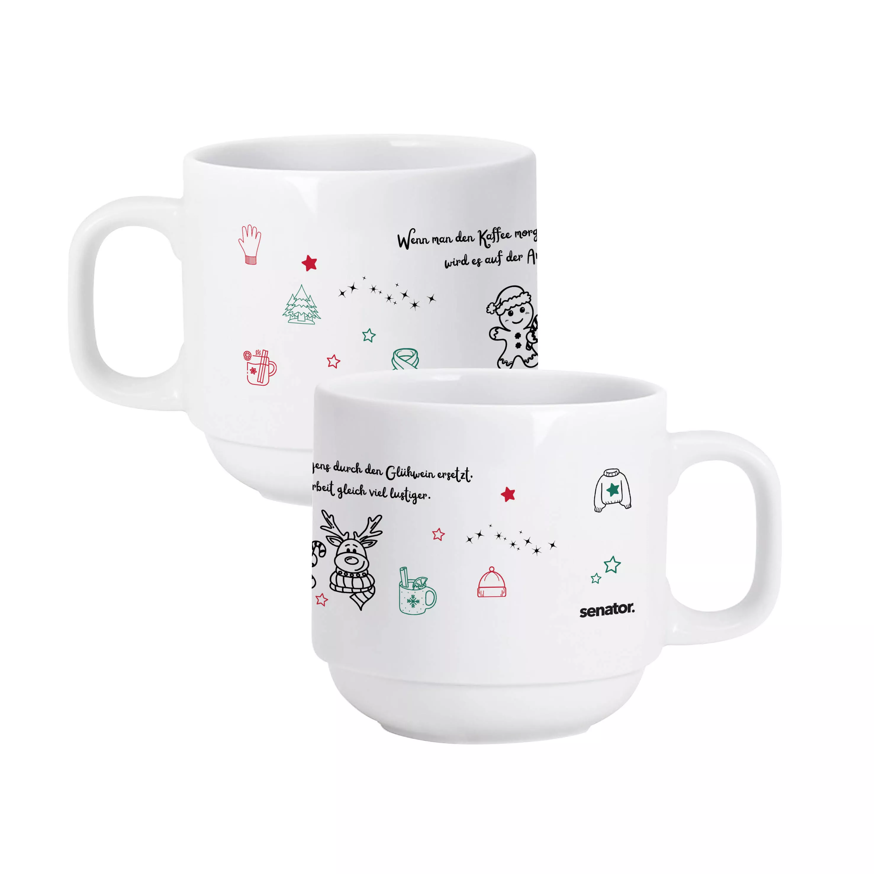 Amara stapelbare mok