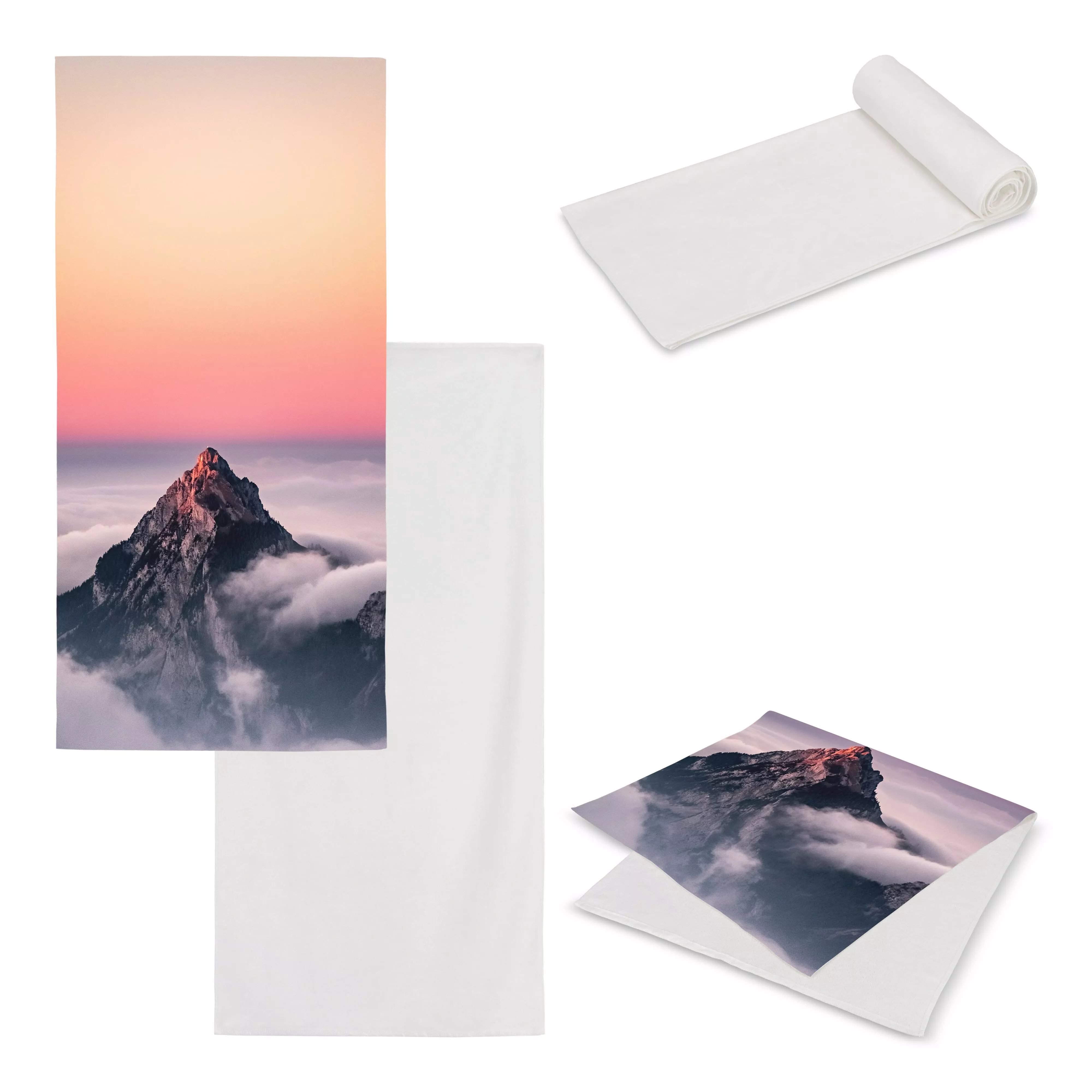 Dubbelzijdige handdoek sublimatie 70 x 140 cm 400 g/m²