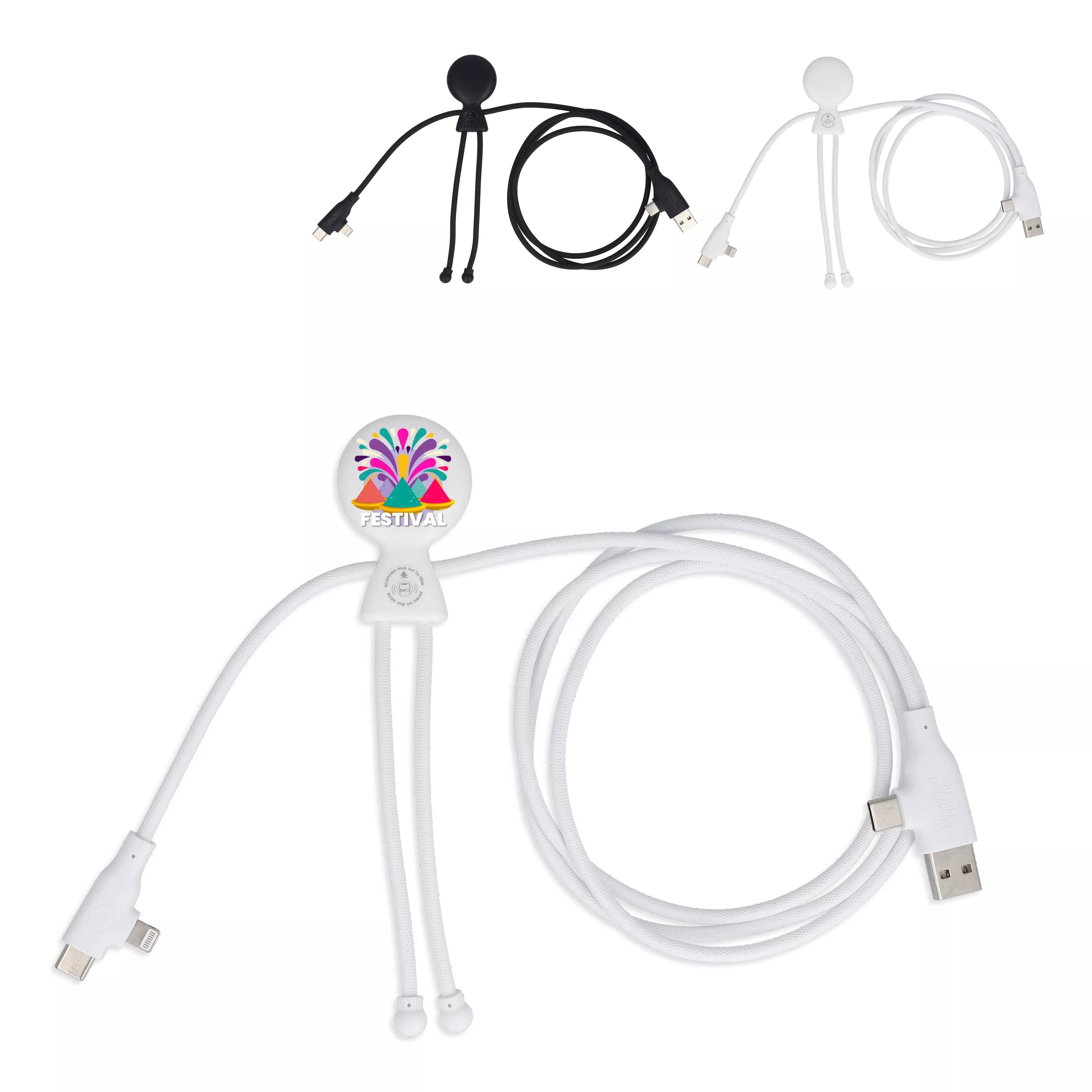 Xoopar Mr. Bio Long 60 W PD Multi Oplaadkabel 1.2 Meter