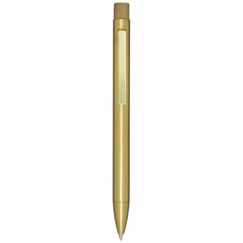 Beatriz balpen van gerecycled messing (zwarte inkt)