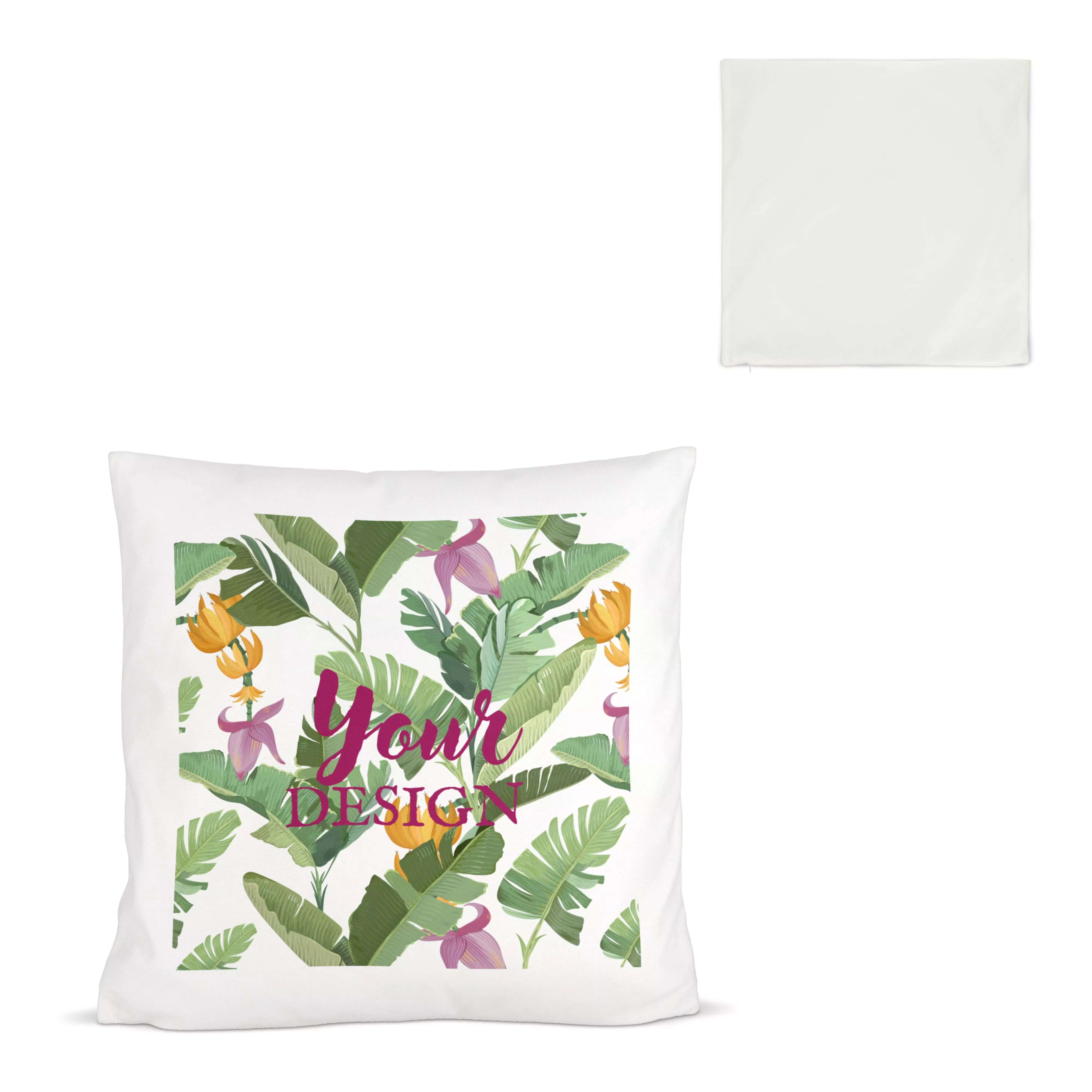 Kussenhoes van pluche & kussen 40x40 cm, sublimatiedruk