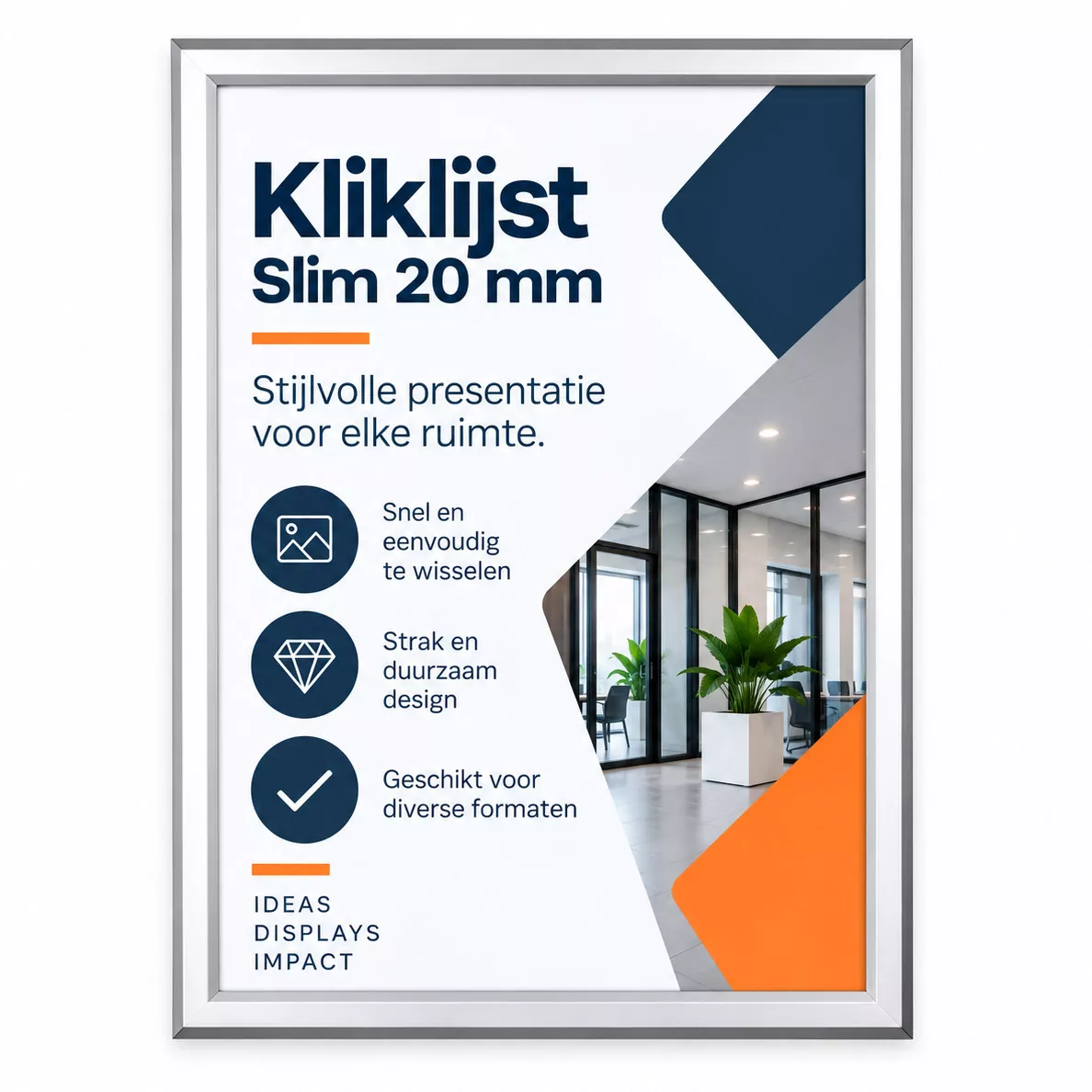 Kliklijst Slim 20mm