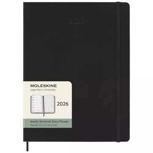 Moleskine week-agenda voor 12 maanden met harde kaft XL