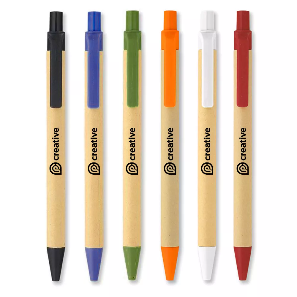 CARTOON Balpen van papier/maïs