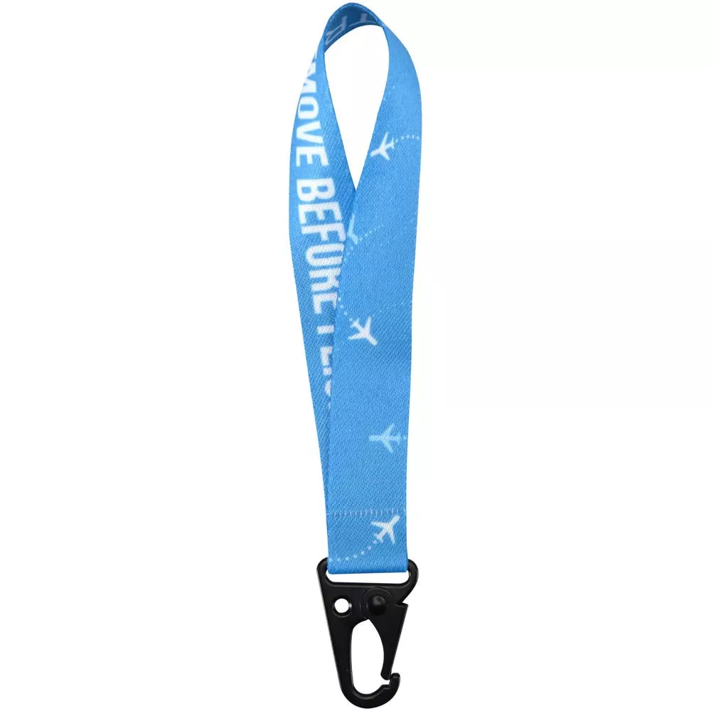 Leif sublimatie RPET mini-lanyard met karabijnhaak
