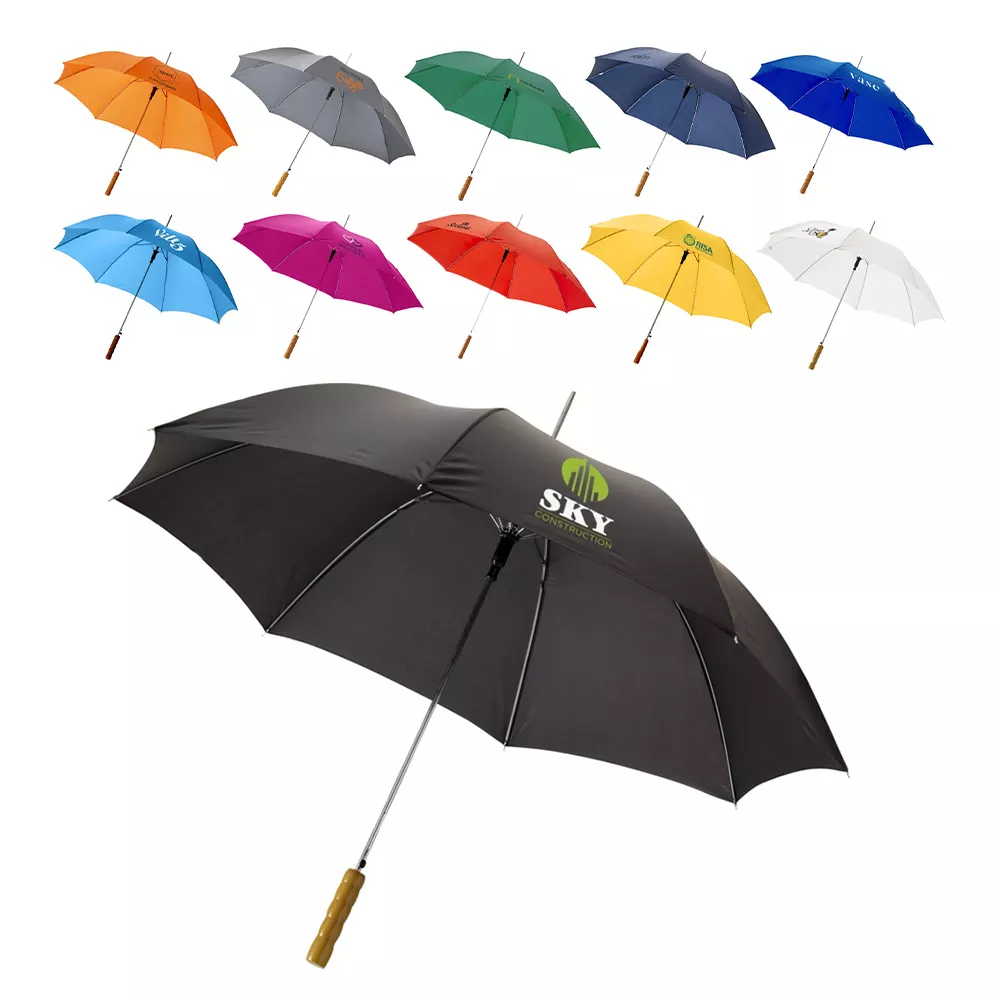 Lisa 23'' automatische paraplu met houten handvat