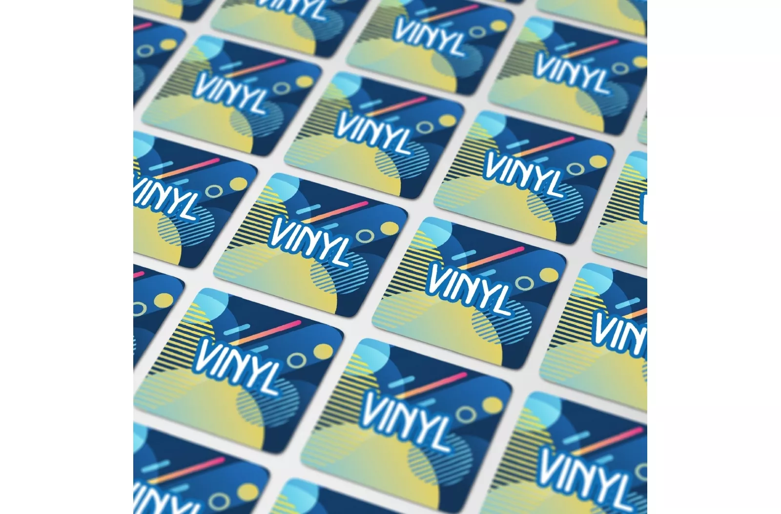 Vinyl Sticker Vierkant 13x13mm