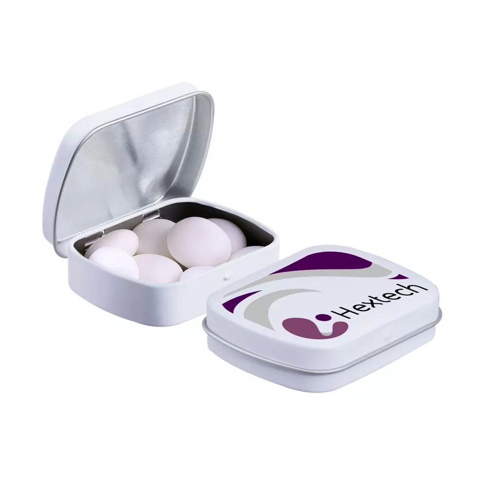 Mini scharnierblikje met Mentos mints