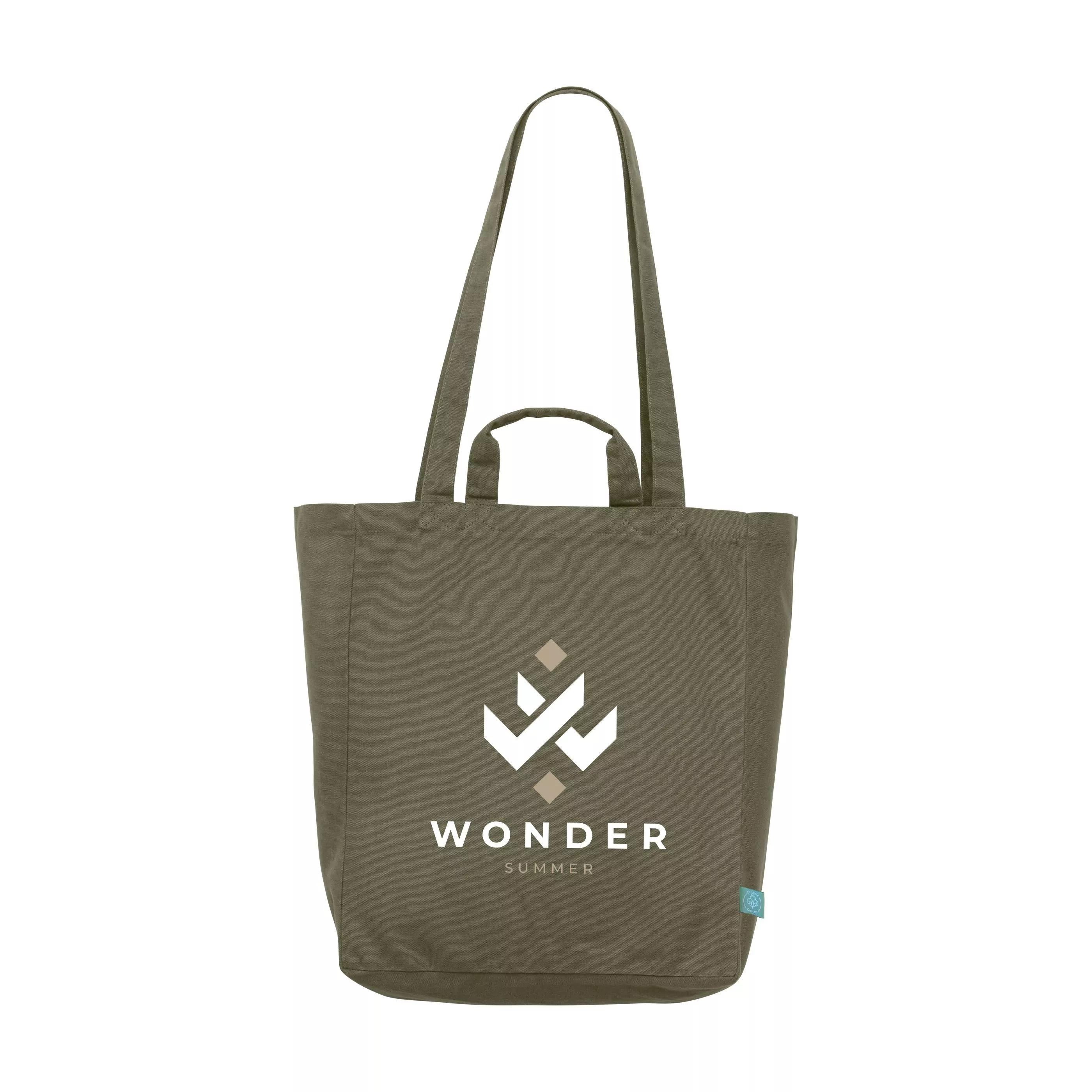 Organic Cotton Canvas Tote Bag Colour (280 g/m²) tas