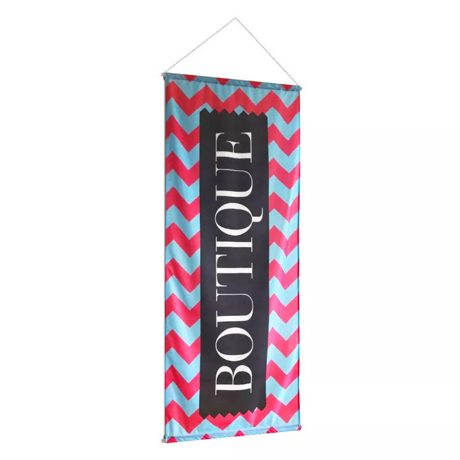 Winkelbanier Polyester met Full Colour Sublimatie