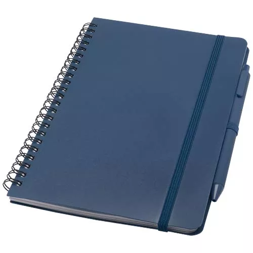 Thalaasa A5 ocean-bound hardcover notitieboek met balpen (zwarte inkt)