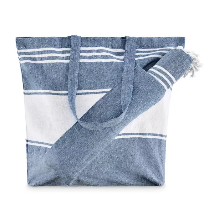 HUMMUM Strandtas met hamamdoek