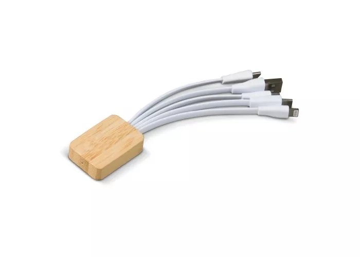 Oplaadkabel bamboe met R-PET