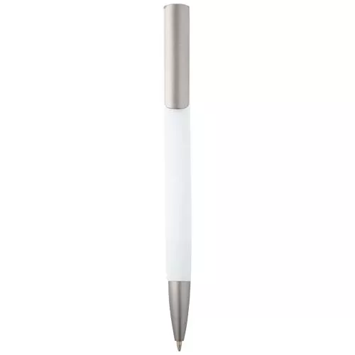 Ziguur balpen van gerecycled aluminium (zwarte inkt)