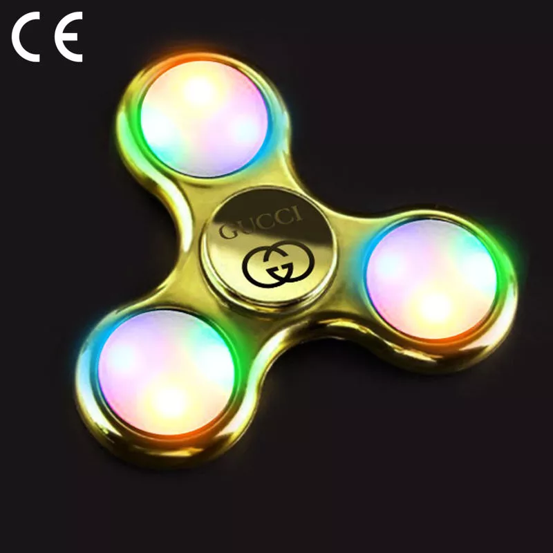 Fidget Spinners Metallic LED - Full colour