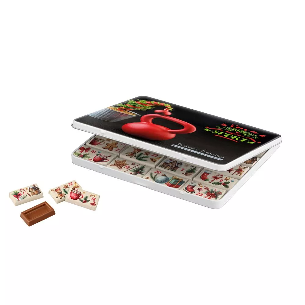 Adventskalender decoratief blik