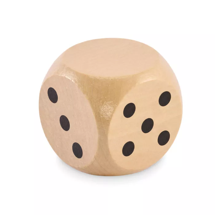 DADO Schima houten dobbelsteen 5cm