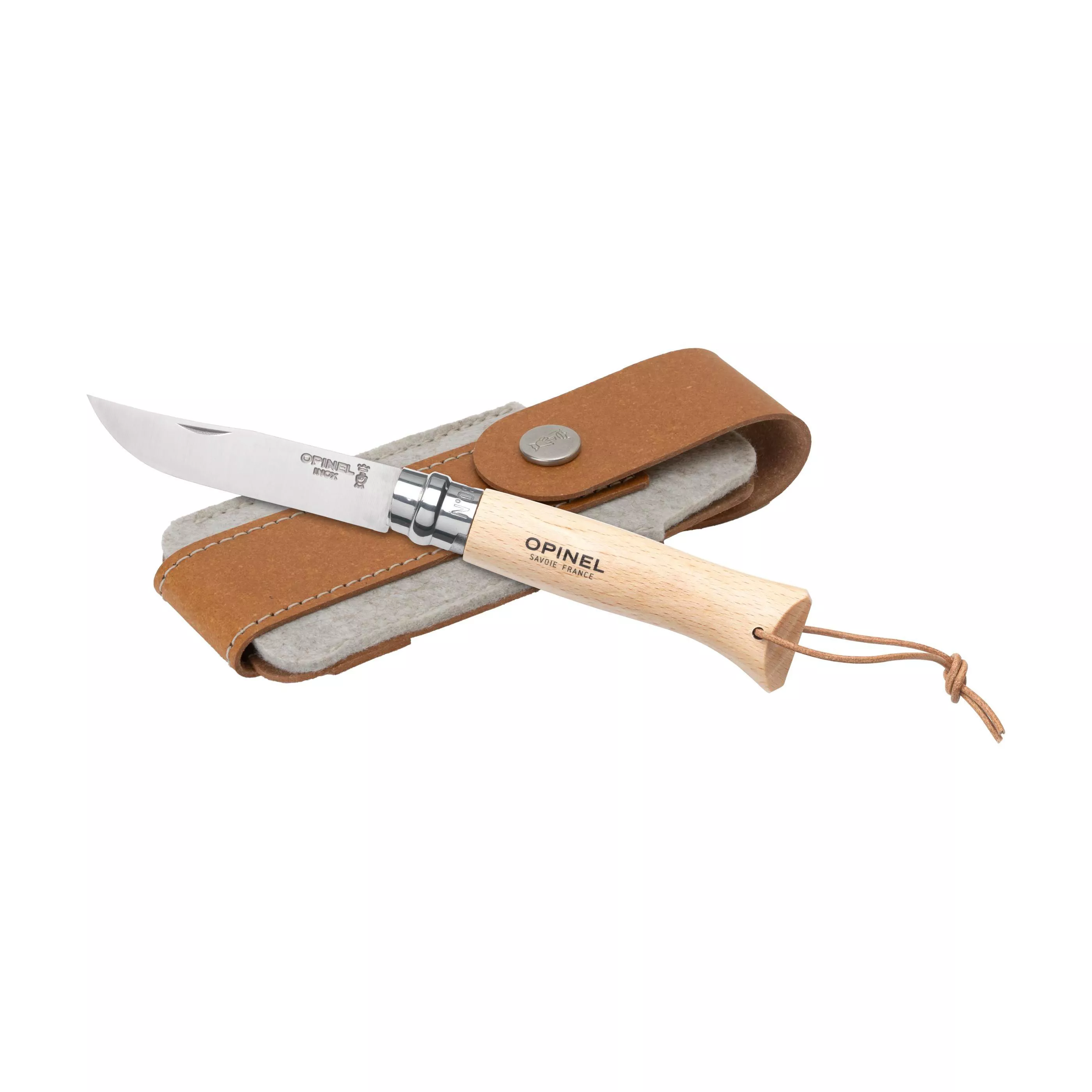 Opinel Inox No 08 Natural zakmes