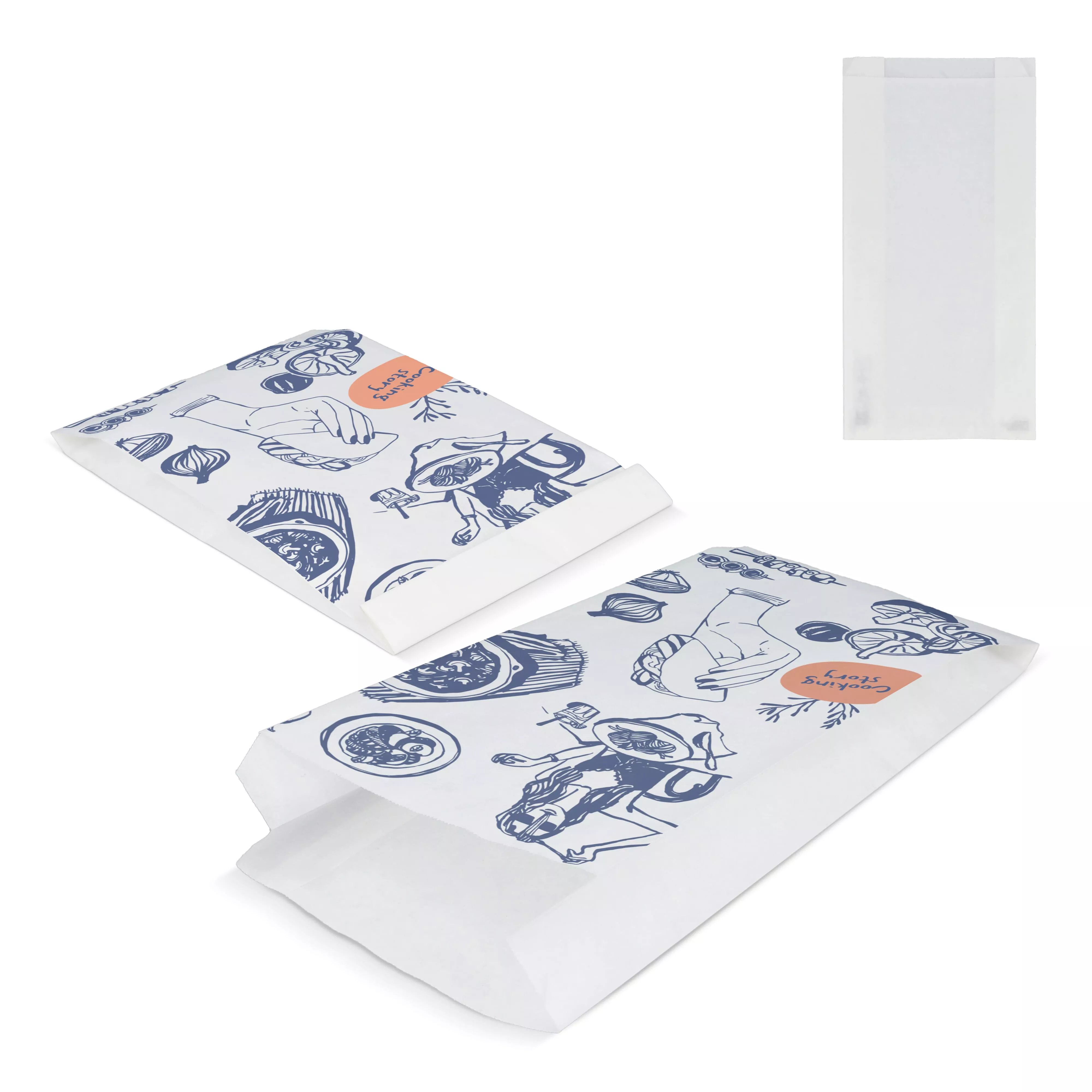 Papieren zak 50g/m² 15 x 7 x 36cm