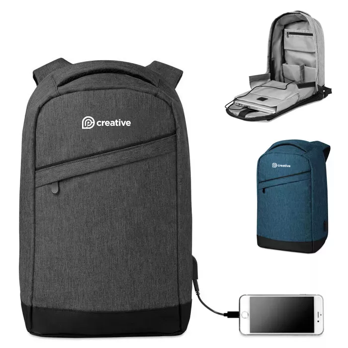 BERLIN Nylon rugtas powerbank