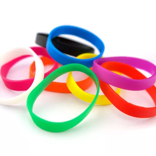 Onbedrukte Siliconen Polsbandjes uit voorraad