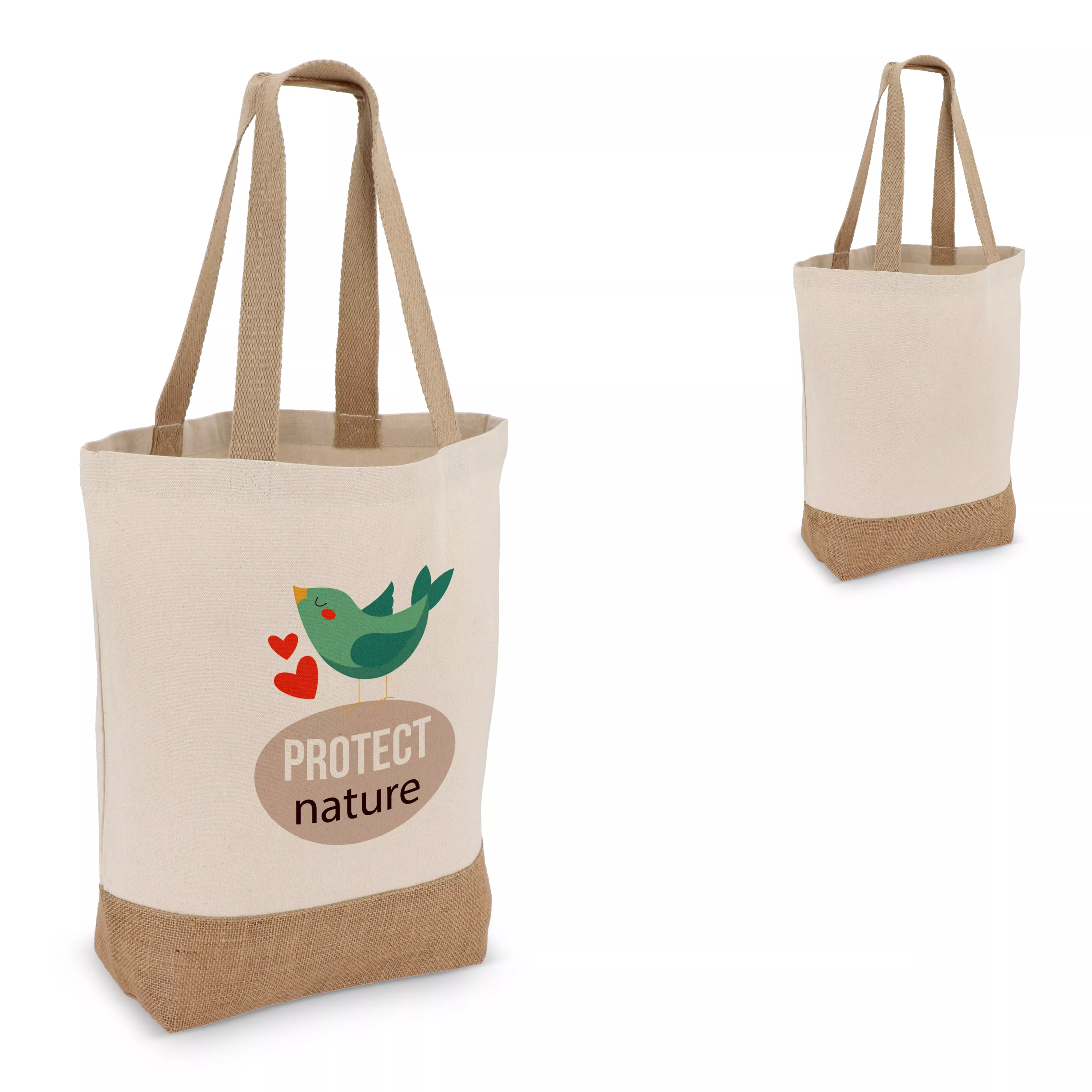 Katoen-Jute Tote OEKO-TEX® 41 x 13 x 41cm 320g/m²