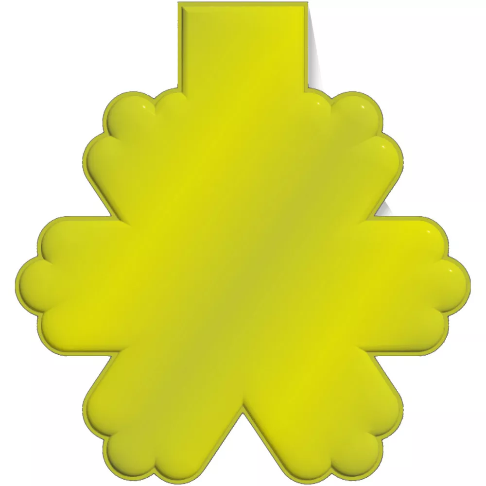 RFX™ M-10 reflecterende pvc magneet met sneeuwvlok
