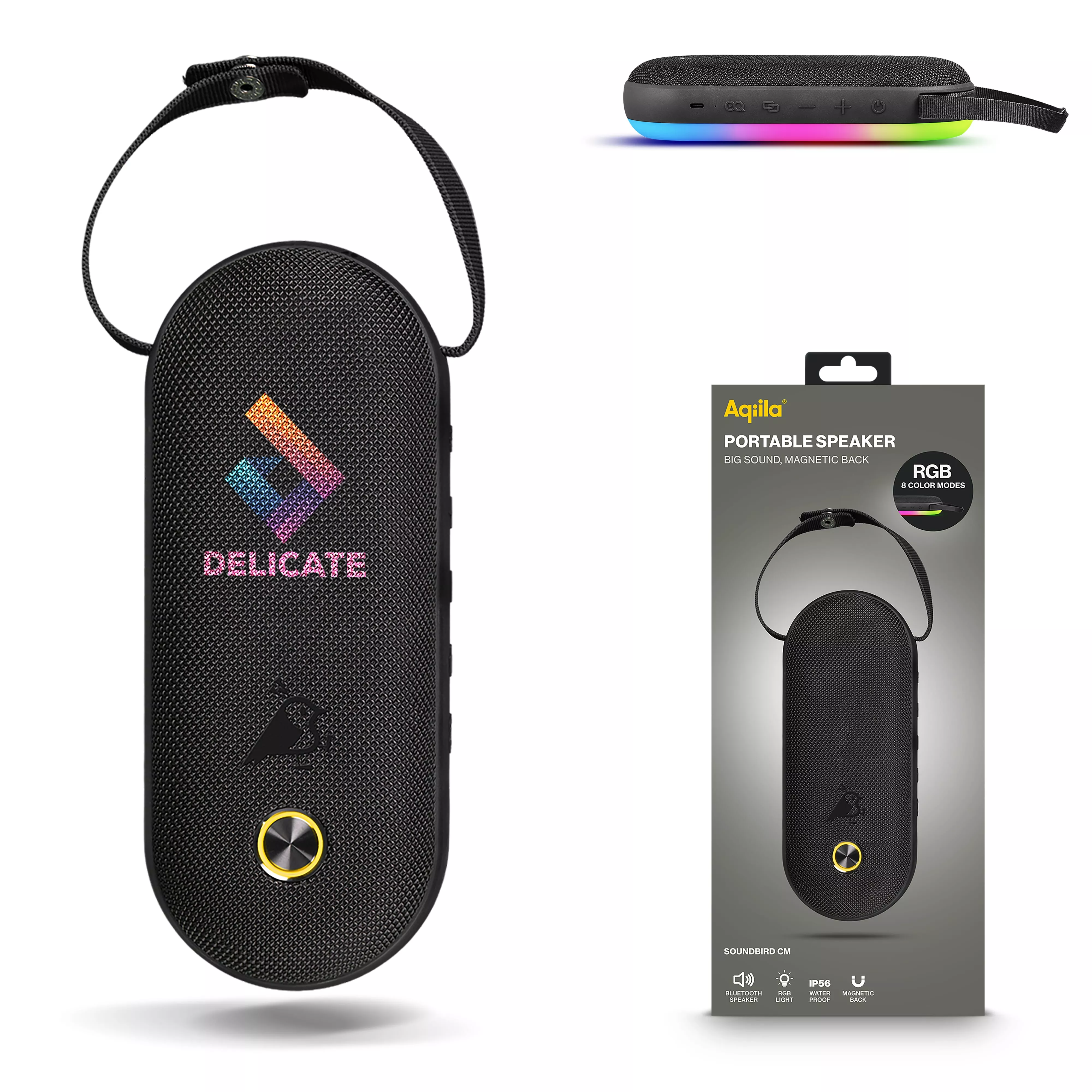 Aqiila Soundbird CM Bluetooth Speaker 30W met RGB-verlichting
