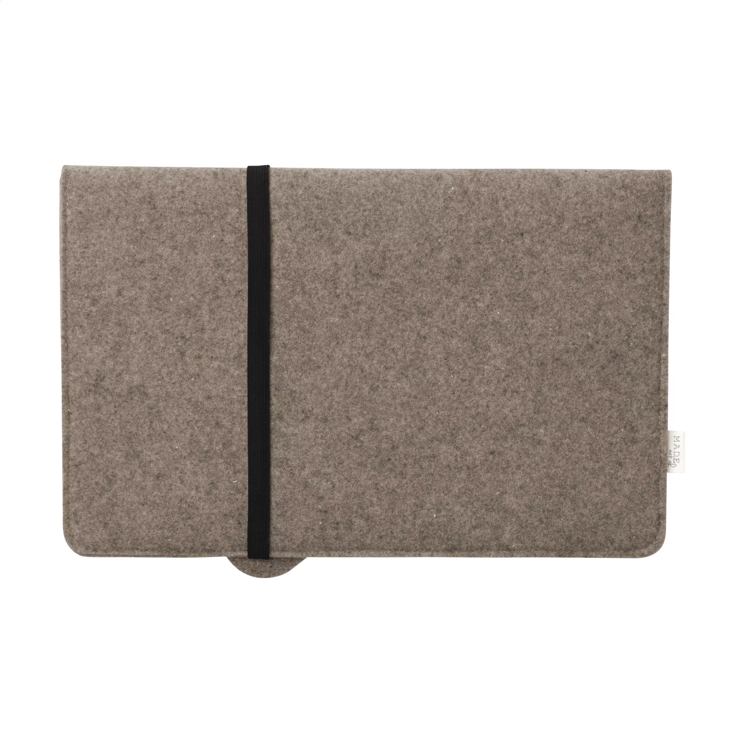 Recycled Felt & Apple Leather Laptop Sleeve 15/16"